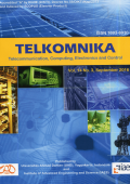 Jurnal TELKOMNIKA (Telecomunication, Computing, Electronics and Control (TCEC) Vol. 14 No. 3 September 2016