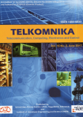 Jurnal TELKOMNIKA (Telecomunication, Computing, Electronics and Control (TCEC) Vol. 15 No. 2 June 2017