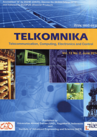 Jurnal TELKOMNIKA (Telecomunication, Computing, Electronics and Control (TCEC) Vol. 12 No. 2 June 2014