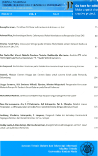 Jurnal Nasional Teknik Elektro dan Teknologi Informasi (Vol. 4 No. 2 Mei 2015)