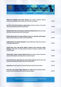 Jurnal Nasional Teknik Elektro dan Teknologi Informasi ( Vol.11. No. 3 Agustus 2022)