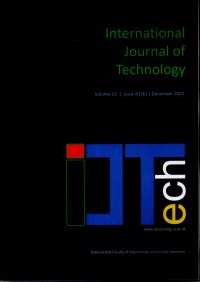 Jurnal IjTech: International Journal of Technology (Vol. 13 Issue. 8 (SE) December 2022)