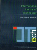 Jurnal IJTech: International Journal of Technology (Vol. 9 Issue. 6 (SE) December  2018)