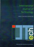 Jurnal IJTech: International Journal of Technology (Vol. 9 Issue. 8 (SE) December  2018)