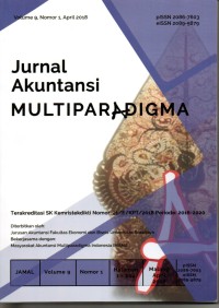 Jurnal Akuntansi Multiparadigma Volume.9 Nomor.1 April 2018