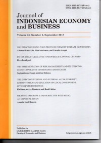 Journal of Indonesian Economy and Business Volume 33, Number 3, September 2018