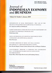 Journal of Indonesian Economy and Business Volume 34, Number 1, January 2019