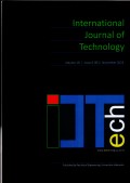 Jurnal IJTech: International Journal of Technology (Vol. 10 Issue. 6 (SE) November 2019)