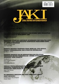 Jurnal Akuntansi dan Keuangan Indonesia Vol. 12, No. 1, Juni 2015