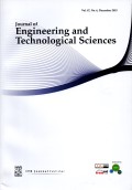 Jurnal JETS: Journal of Engineering and Technological Sciences Vol. 47, No. 6, December 2015