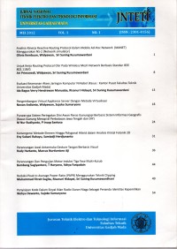 Jurnal Nasional Teknik Elektro dan Teknologi Informasi (Vol. 1 No. 1 Mei 2012)