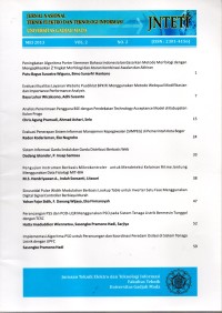 Jurnal Nasional Teknik Elektro dan Teknologi Informasi (Vol. 2 No. 2 Mei 2013)