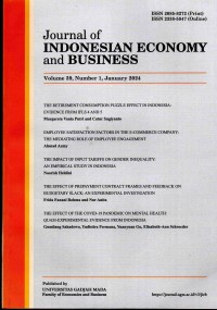 Journal of Indonesian Economy and Business Volume 39, Number 1, Jan 2024