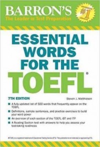 Barrons Essential Words For The TOEFL