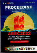 Proceeding Internasional Abec 2022 The 10th Applied Business and Engineering Conference 