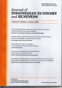 Journal of Indonesian Economy and Business Volume 37, Number 1, January 2022