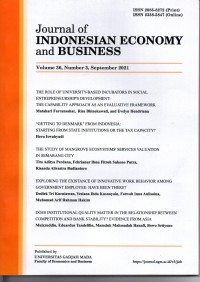 Journal of Indonesian Economy and Business Volume 36, Number 3, September 2021