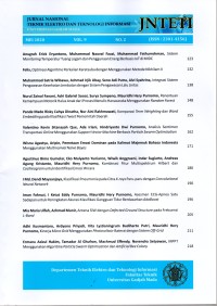Jurnal Nasional Teknik Elektro dan Teknologi Informasi (Vol. 9 No. 2 Mei 2020)